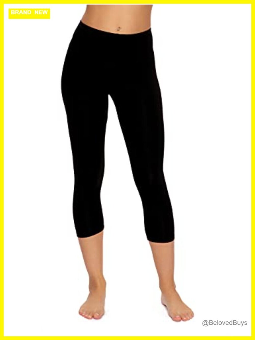 Cotton Modal Capri Leggings Moisture Wicking Stretch Yoga Casual